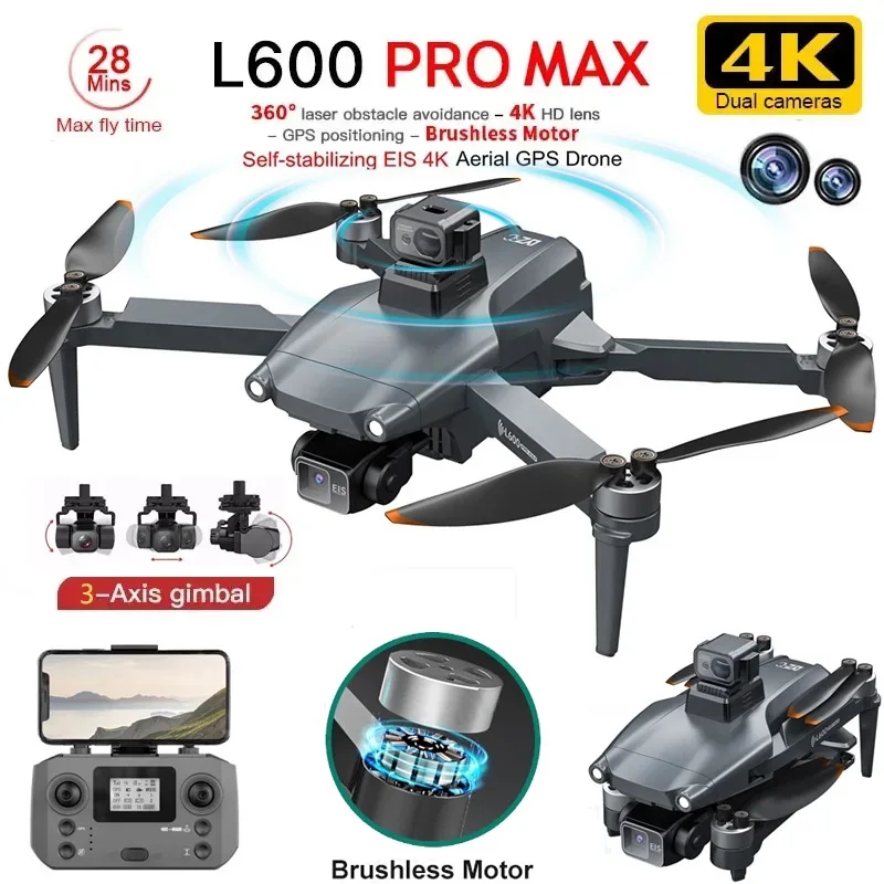 L600 PRO MAX GPS Drone Profess - Drone Gimbal recension och pris